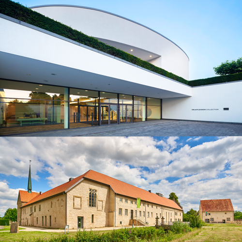 Montage: © Draiflessen Collection, photo HGEsch, 2023 | DA, Kunsthaus © Münsterland e.V. Philipp Fölting, 2020