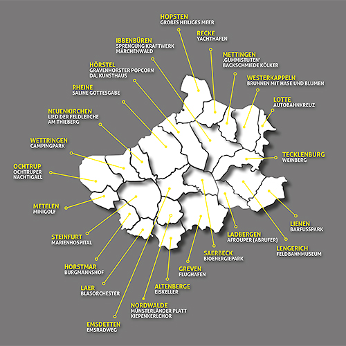 Infokarte zum Kunstprojekt Klangwelt Kreis Steinfurt