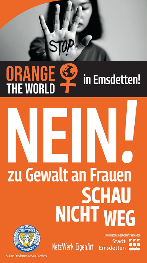 Initiative: Orange the World. NEIN! zu Gewalt gegen Frauen