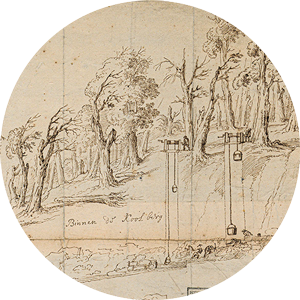 © Wald bei Recke, 17. Jh. LA NRW W 051/karten A, Nr. 1347 (Ausschnitt)